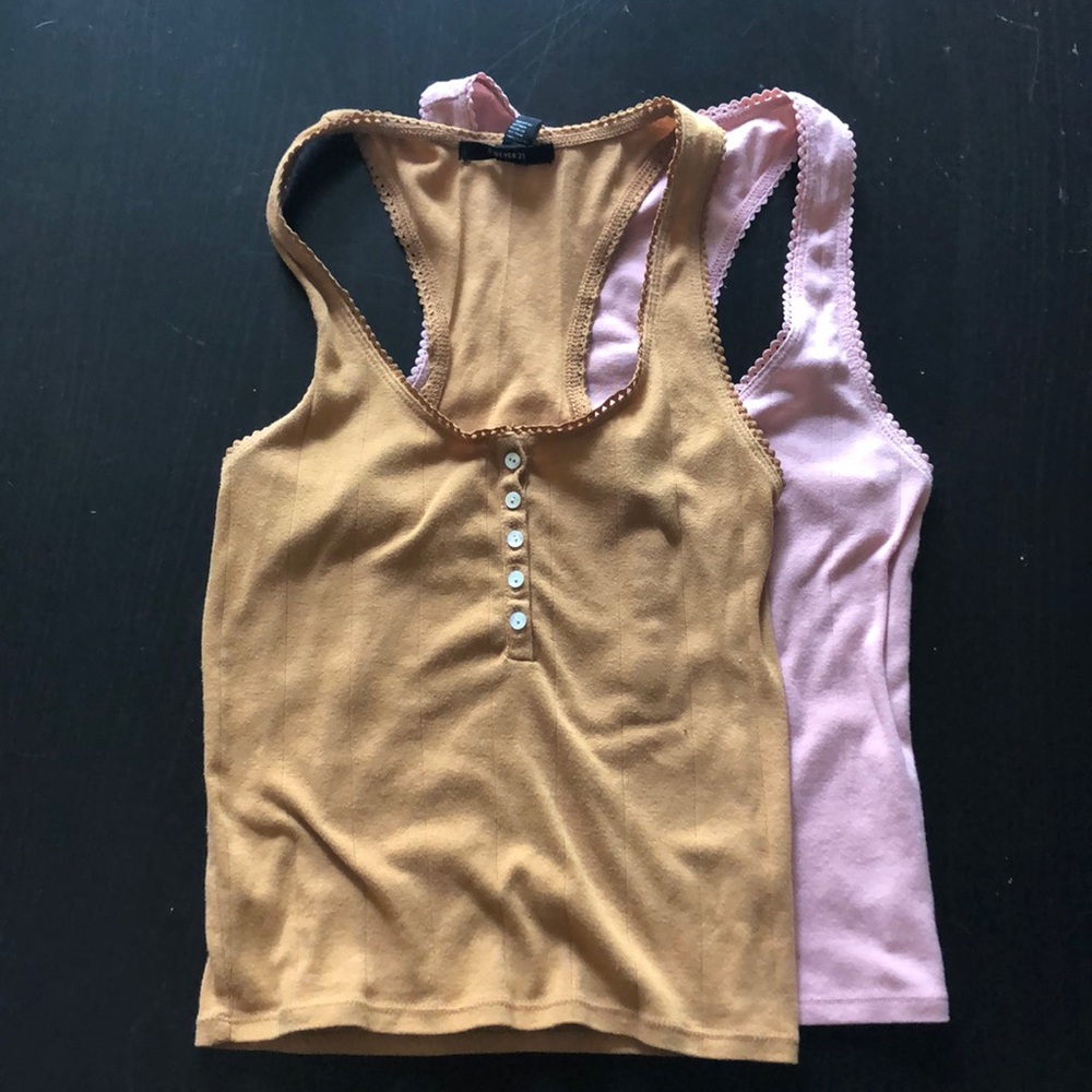 Racer back tank tops